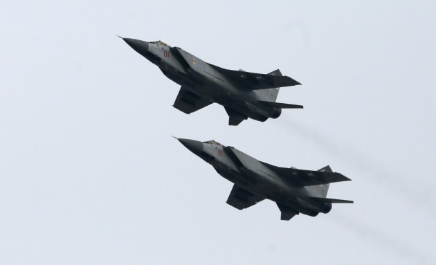  MiG-31 fighter jets are not commonly seen close to Europe but some were intercepted along with other aircraft above the Baltic Sea in two separate incidents on Tuesday and Wednesday. (Ilya Naymushin/Reuters) 