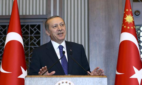 Turkey's President Tayyip Erdogan addresses the provincial governors of Turkey during a meeting at the Presidential Palace in Ankara February 27, 2015 (Photo: Reuters)