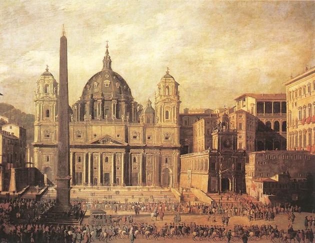 St. Peter's Basilica by Viviano Codazzi [Public domain], via Wikimedia Commons