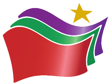 Το λογότυπο του ΣΥΡΙΖΑ Logo of Greek leftist party SYRIZA.