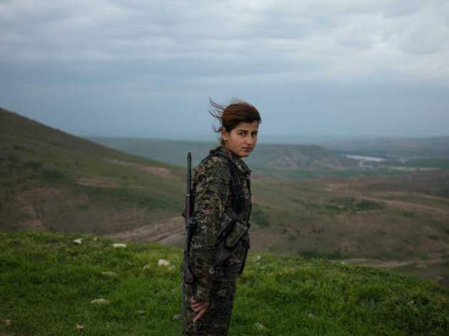 18-year-old YPJ fighter Torin Khairegi: “We live in a world where women are dominated by men. We are here to take control of our future."