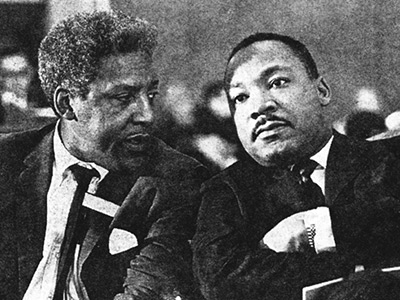 Martin Luther King and Bayard Rustin